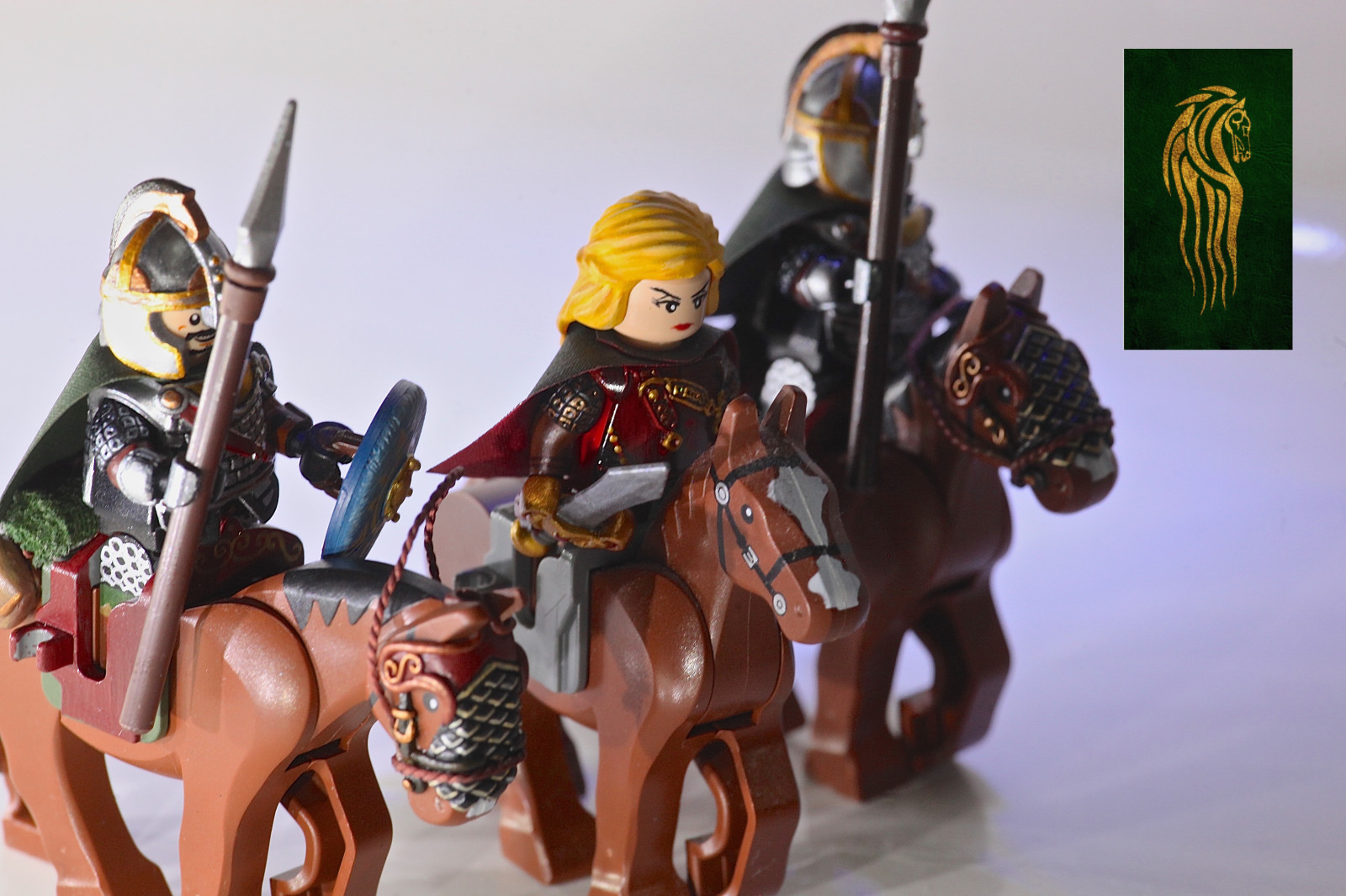 slot, soldat, LEGO, Ringenes Herre, Hobbits, brugerdefinerede, Rohan, komfur, rytter, legominifigure, minifigur