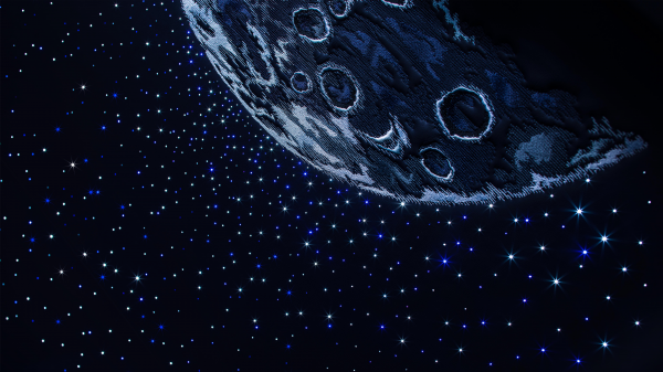 digital art,illustration,stars,space,space art,Moon
