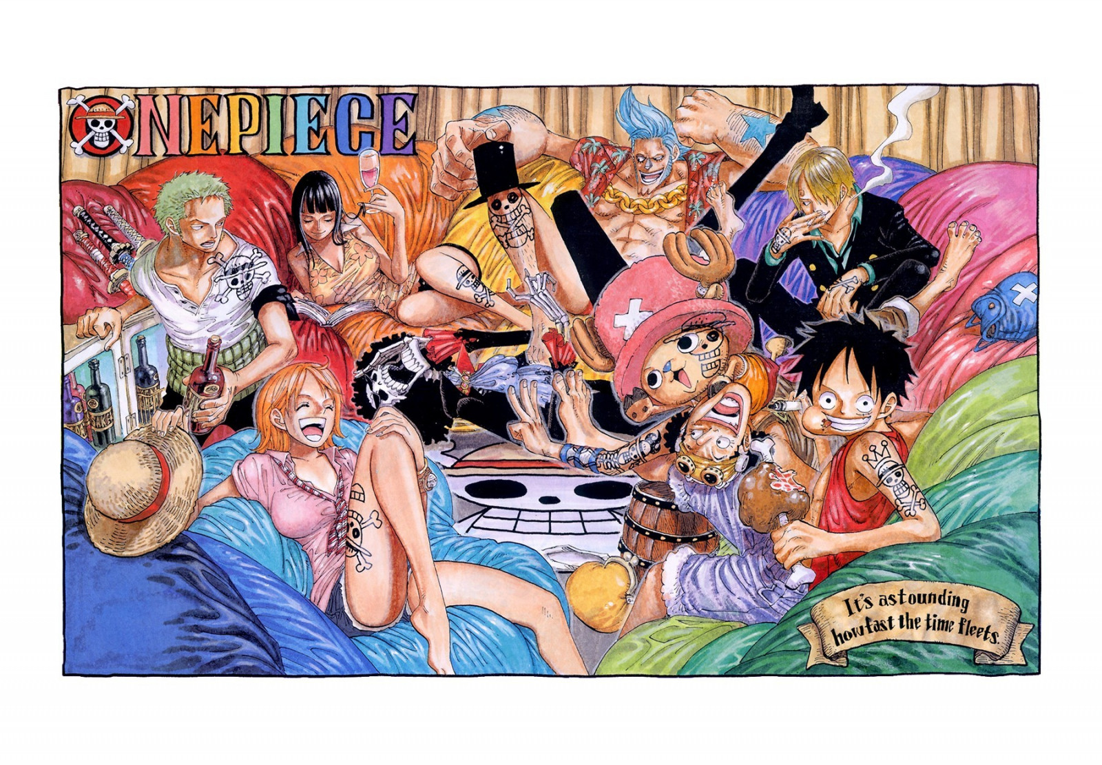 ilustração, Anime, desenho animado, Uma pedaço, Sanji, Monkey D. Luffy, histórias em quadrinhos, Roronoa Zoro, Nami, Tony Tony Chopper, Nico Robin, Ribeiro, Usopp, história em quadrinhos, ficção