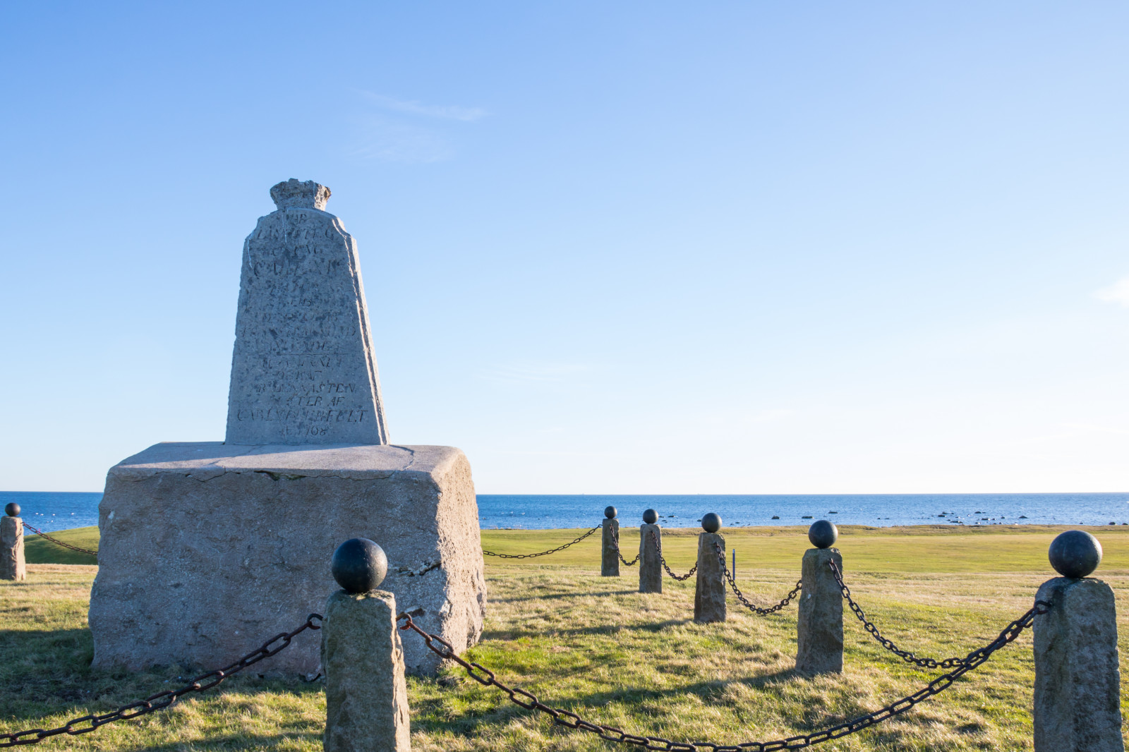 sea, rock, beach, Tourism, blue, tower, coast, vacation, monument, trelleborg, stavstensmonumentet, stavstensudde