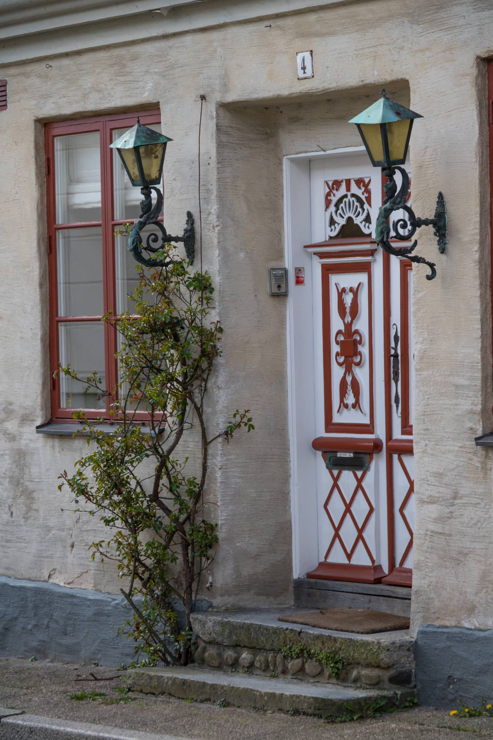 finestra, strada, parete, strada, casa, cittadina, porta, ARTE, colore, vicolo, d rr, Ystad, facciata, area urbana, Quartiere