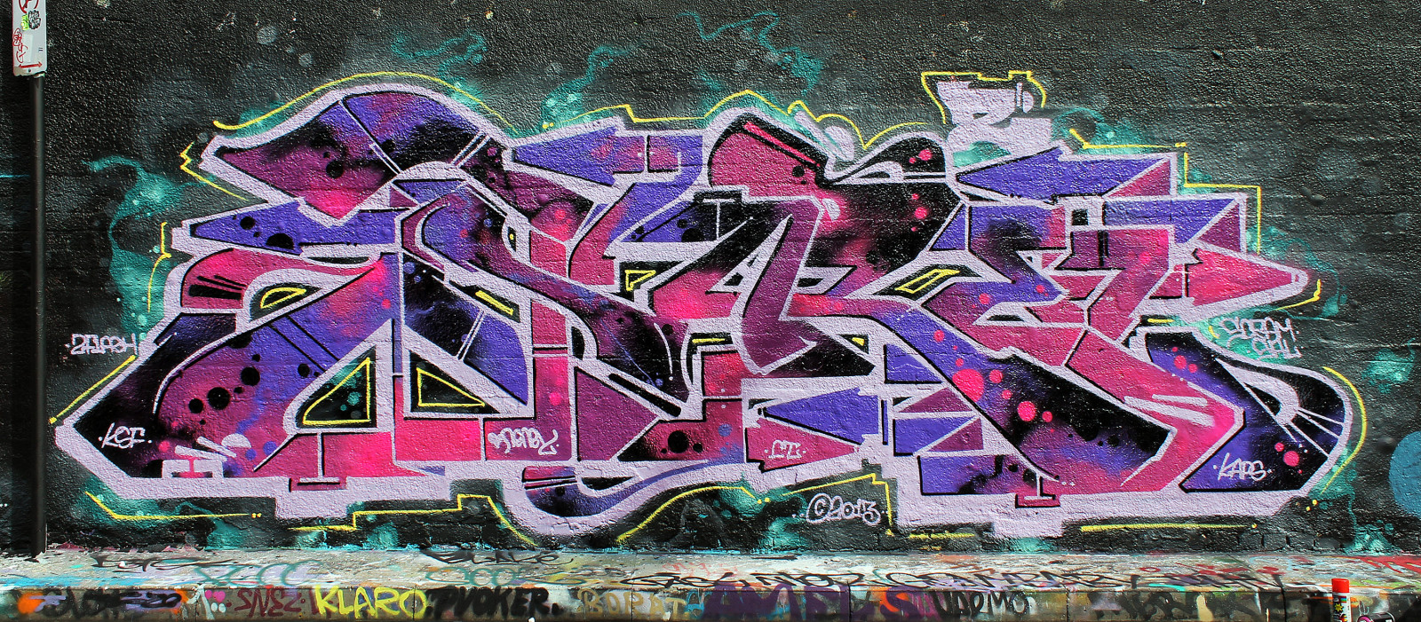 graffiti, arte di strada, rosa, Sydney, murale, ARTE, ct, Sfx, Caps, Sare2, Ksf