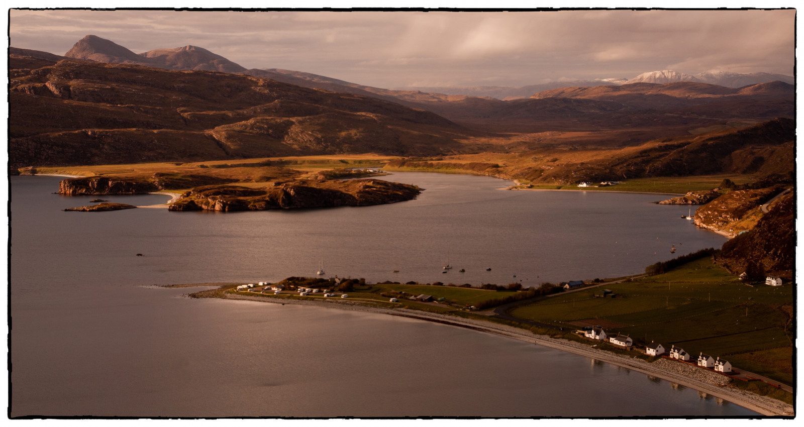 domy, světlo, moře, panoráma, voda, Kánon, odrazy, krajina, lodě, eos, večer, vysoký, kopce, hledisko, Davidson, Greig, 40d