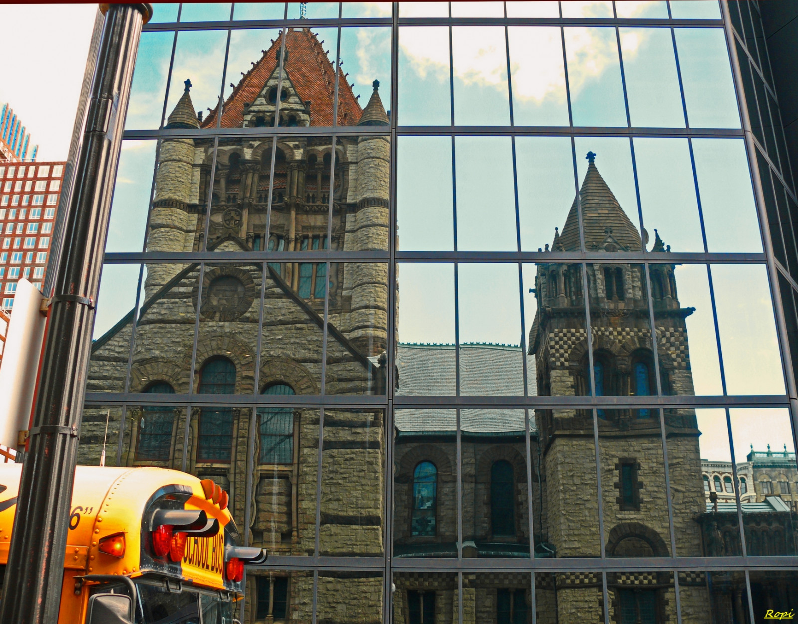 Wallpaper : USA, reflection, Boston, spiegelung, reflektion, fz50 ...