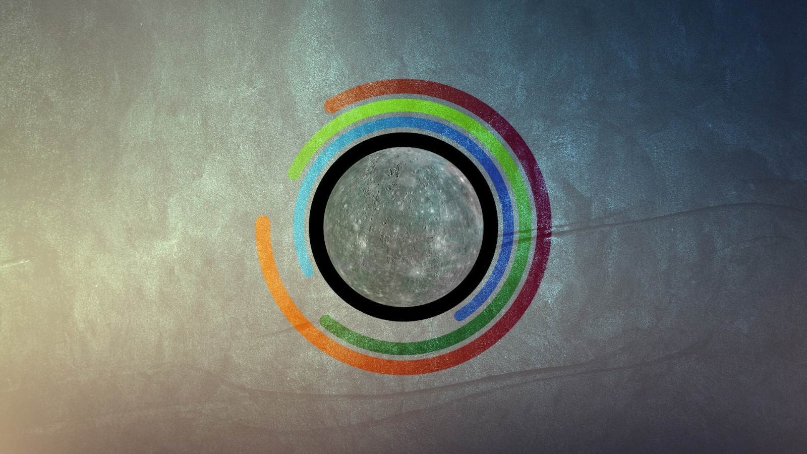 digitální umění, abstraktní, minimalismus, Měsíc, zelená, žlutý, modrý, kruh, digital vandalismus, UMĚNÍ, světlo, barva, oko, tvar, čára, číslo, počítač tapeta, Atmosféra Země, orgán, zblízka, makro fotografie