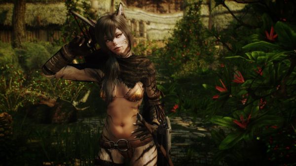 video games, fantasy art, artwork, forest, women, CGI
