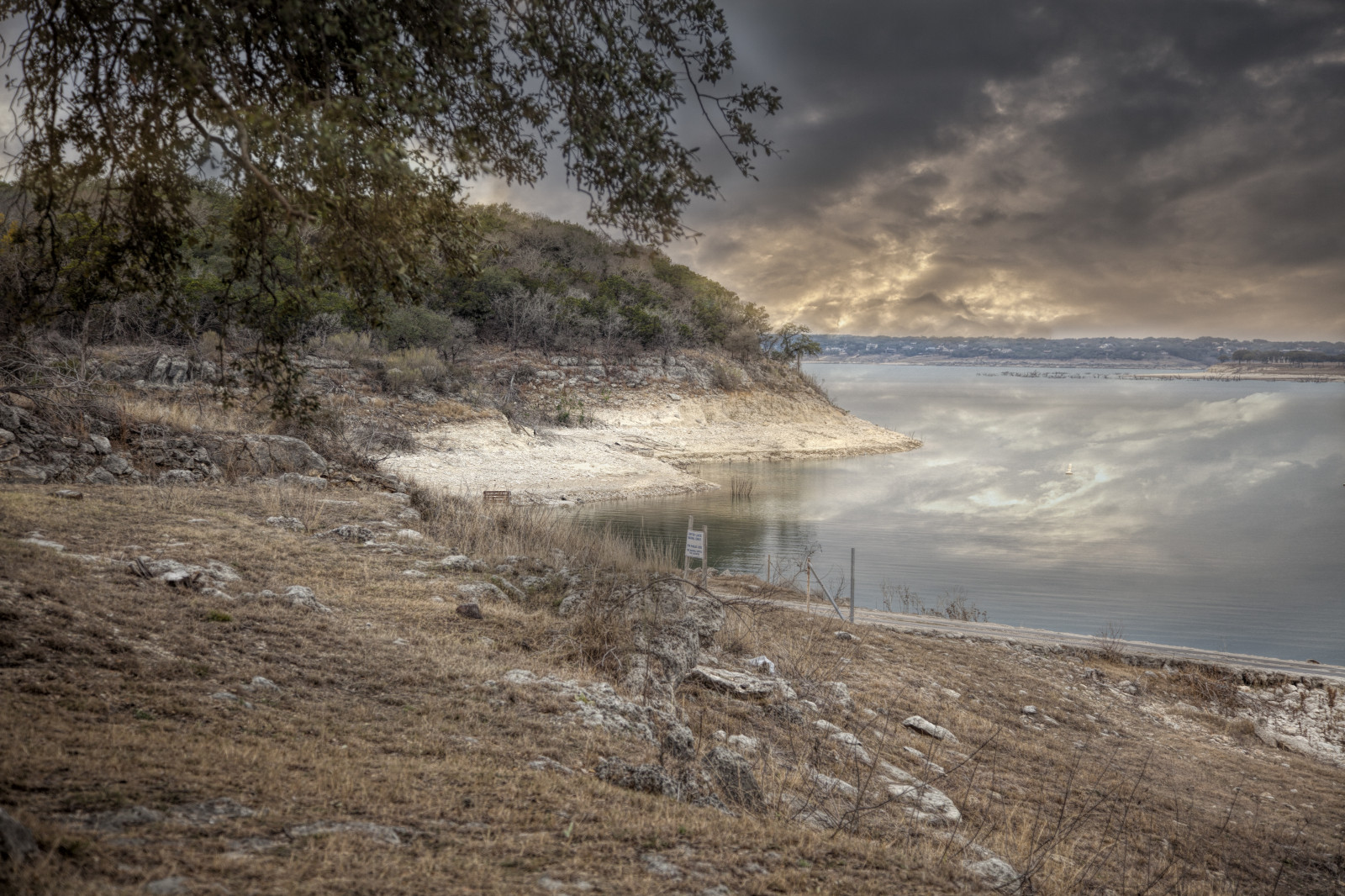 Wallpaper 2, lake, water, clouds, Canon, landscape, spring, branch