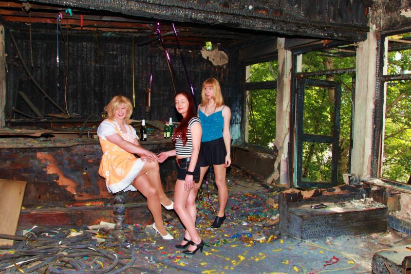 ragazza, divertimento, albero, vacanza, ricreazione, tempo libero