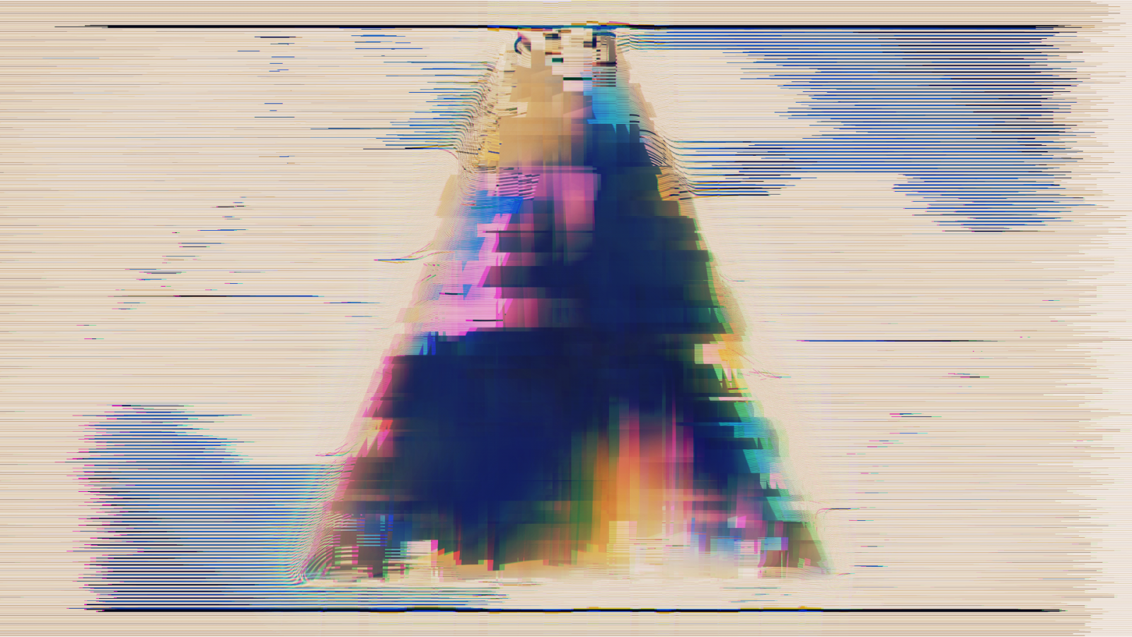 maleri, illustration, abstrakt, afspejling, Glitch art, blå, LSD, KUNST, farve, form, billede