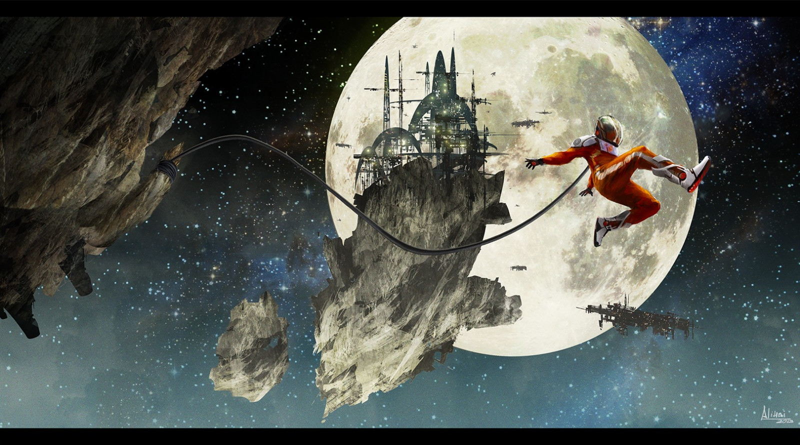 space, jumping, vehicle, Earth, Moon, astronaut, spaceship, spacesuit, wires, screenshot, outer space