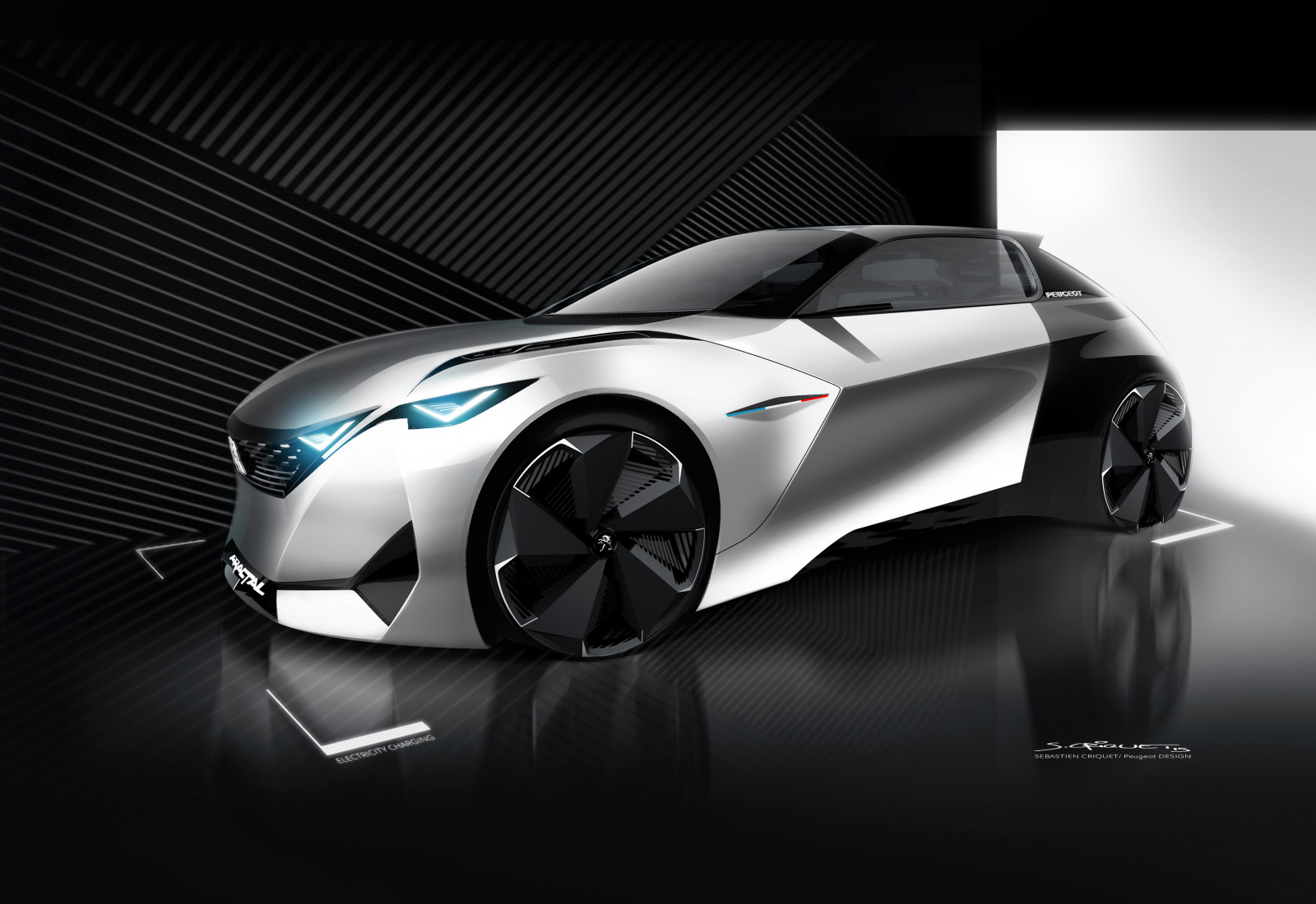 auto, vozidlo, sportovní auto, peugeot, netcarshow, netcar, obrázky vozidel, photo auto, 2016, kolo, fractal concept, superauto, pozemní vozidla, automobilového designu, automobilový exteriér, automobil make, koncept vozu