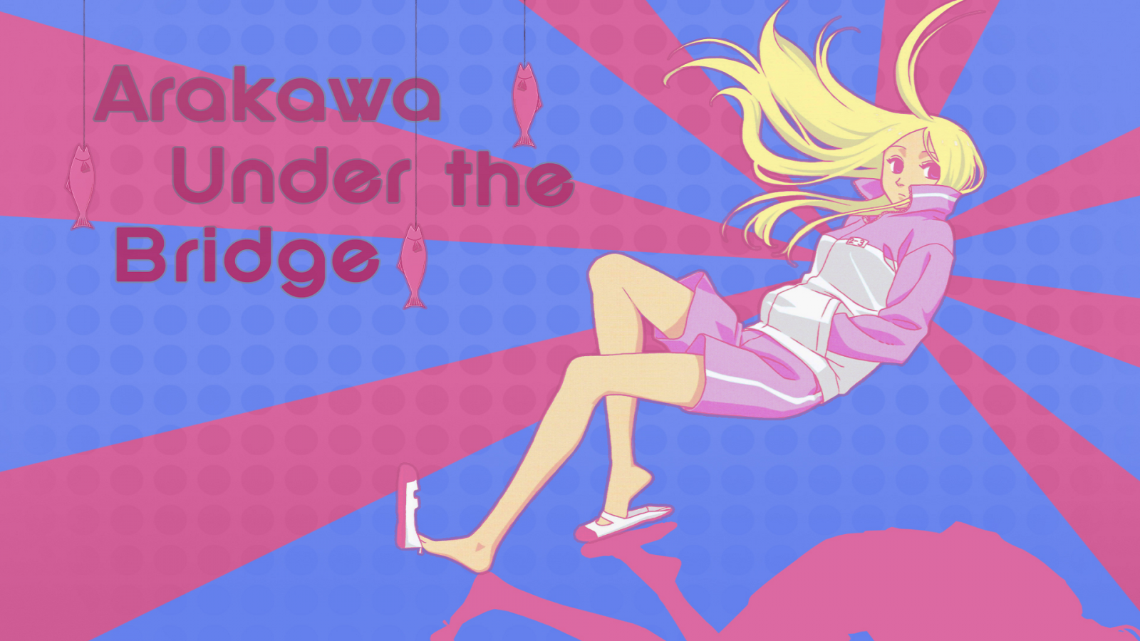 Illustration, Anime Mädchen, Text, Arakawa unter der Brücke, Nino Arakawa unter der Brücke, Banner, Linie, Schriftart