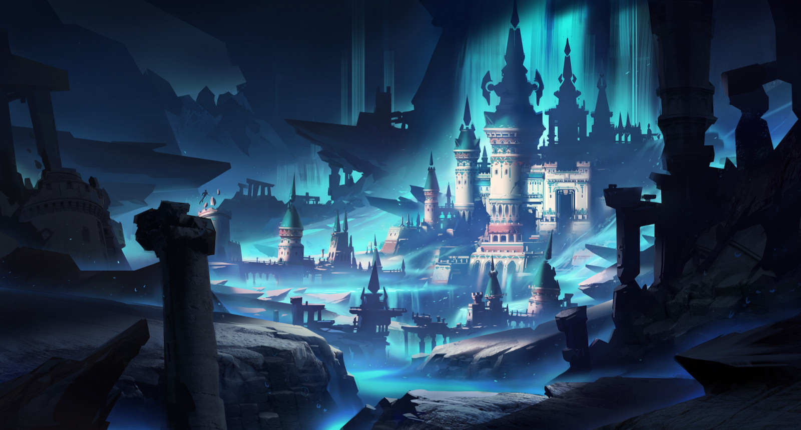 svět, světlo, blankyt, cg artwork, petrolejově modrá, prostor, tma, událost, zábava, akční adventura, fiktivní postava, video game software, UMĚNÍ, ilustrace, hry, grafika, Strategy video game, město, beletrie, pc hry, grafický design, půlnoc, noc, font, mytologie, animace