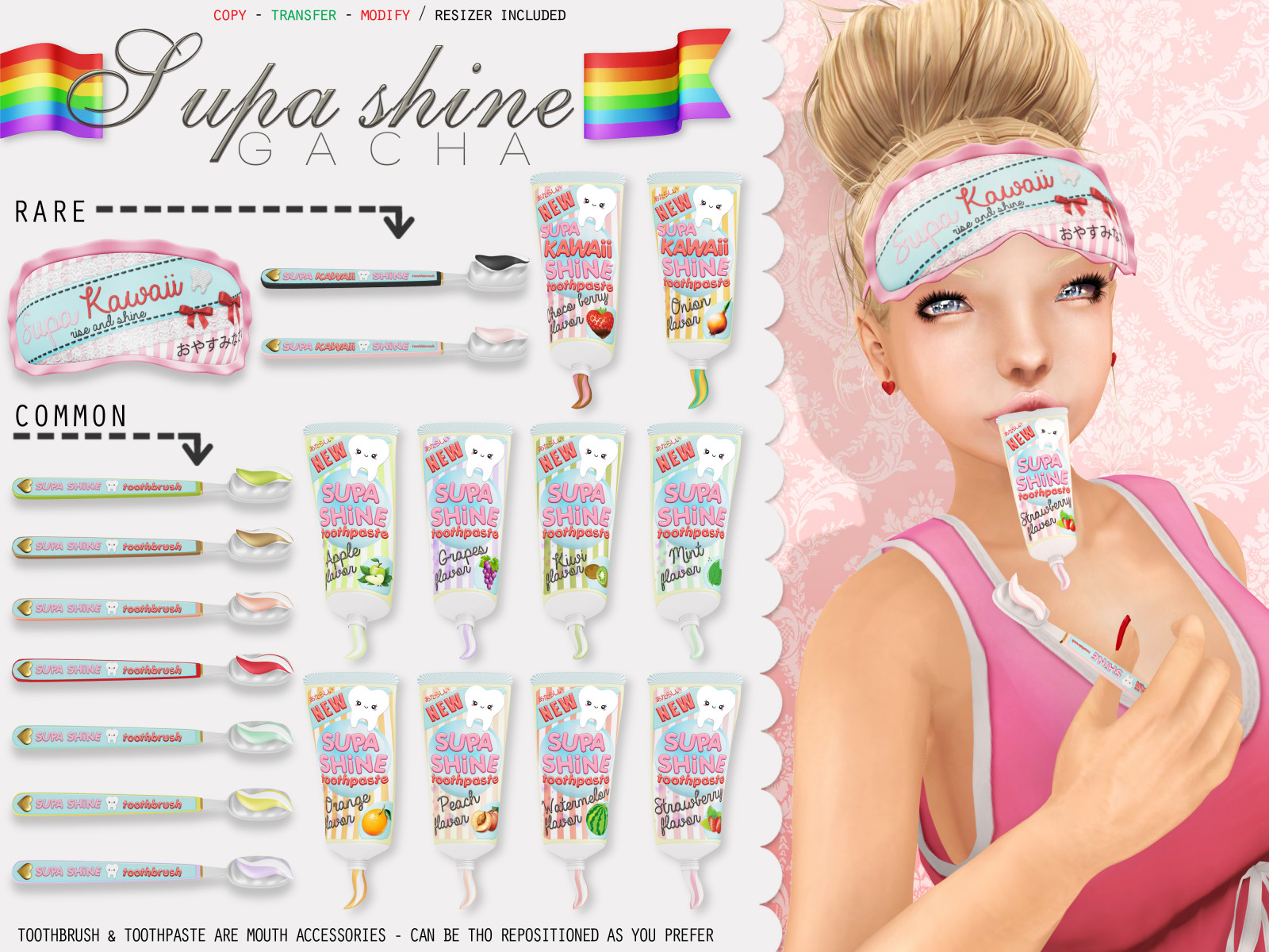 tvář, pobřeží, spací, maska, život, stroj, kůže, událost, pro Boha, zubní pasta, Vzácný, trikot, dívka, usměj se, běžný, SL, druhý život, druhý, ret, kawaii, gacha, kosmetika, tvář, bla, barvení vlasů, obočí, produkt, řasa, zub, vlasy příslušenství, čelo, Ach, gatcha, ohmygacha, SLX, Spací maska, Toothbruth, health beauty