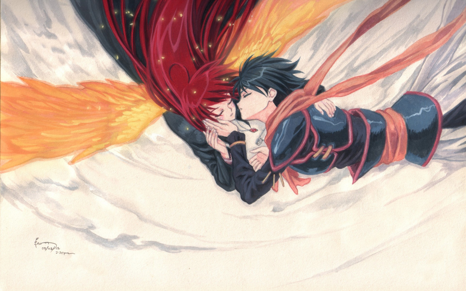 tegning, illustration, anime, Shakugan No Shana, Shana, Alastor Shakugan No Shana, Sakai Y ji, vinge, skitse, fiktiv karakter