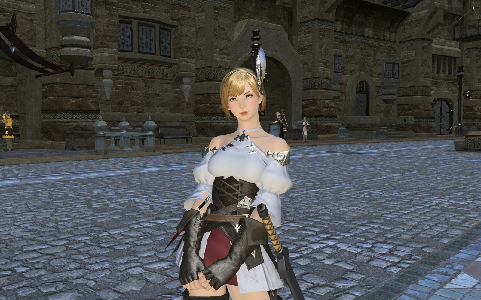 video oyunları, Anime, Mitoloji, Final Fantasy XIV A Realm Reborn, kostüm, Ekran görüntüsü