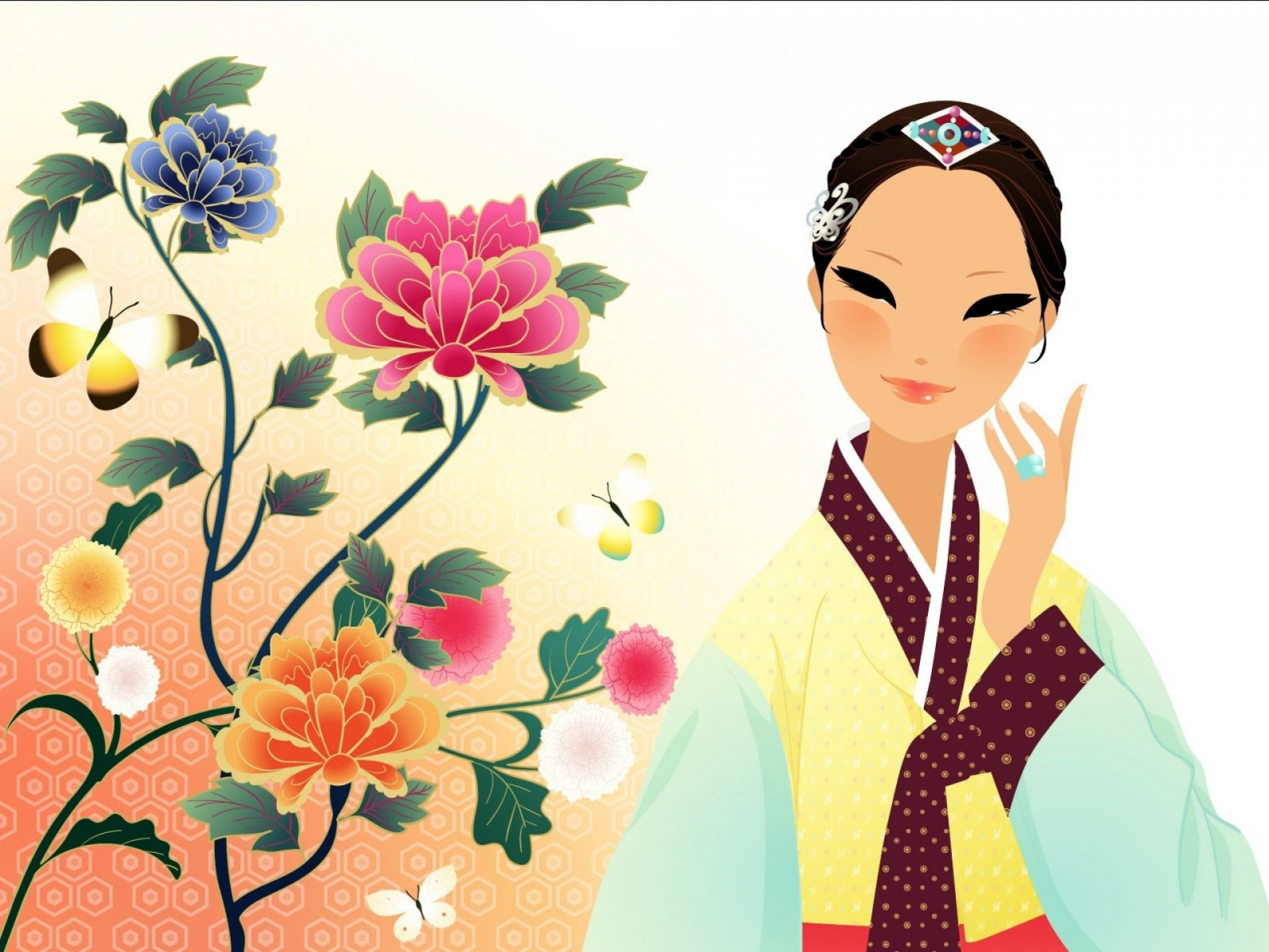 1920x1440 px, KUNST, kunstnerisk, kunstværk, asiatisk, kvinde, pige, piger, Korea, Korean, orientalsk, vektor, kvinde, Kvinder