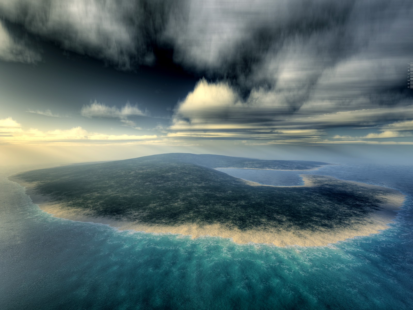 lumière du soleil, mer, la nature, 3D, rendre, réflexion, ciel, lever du soleil, Matin, côte, horizon, atmosphère, crépuscule, nuage, Météo, Aube, océan, vague, Phénomène atmosphérique, Atmosphère de la terre, Vague de vent, Phénomène météorologique