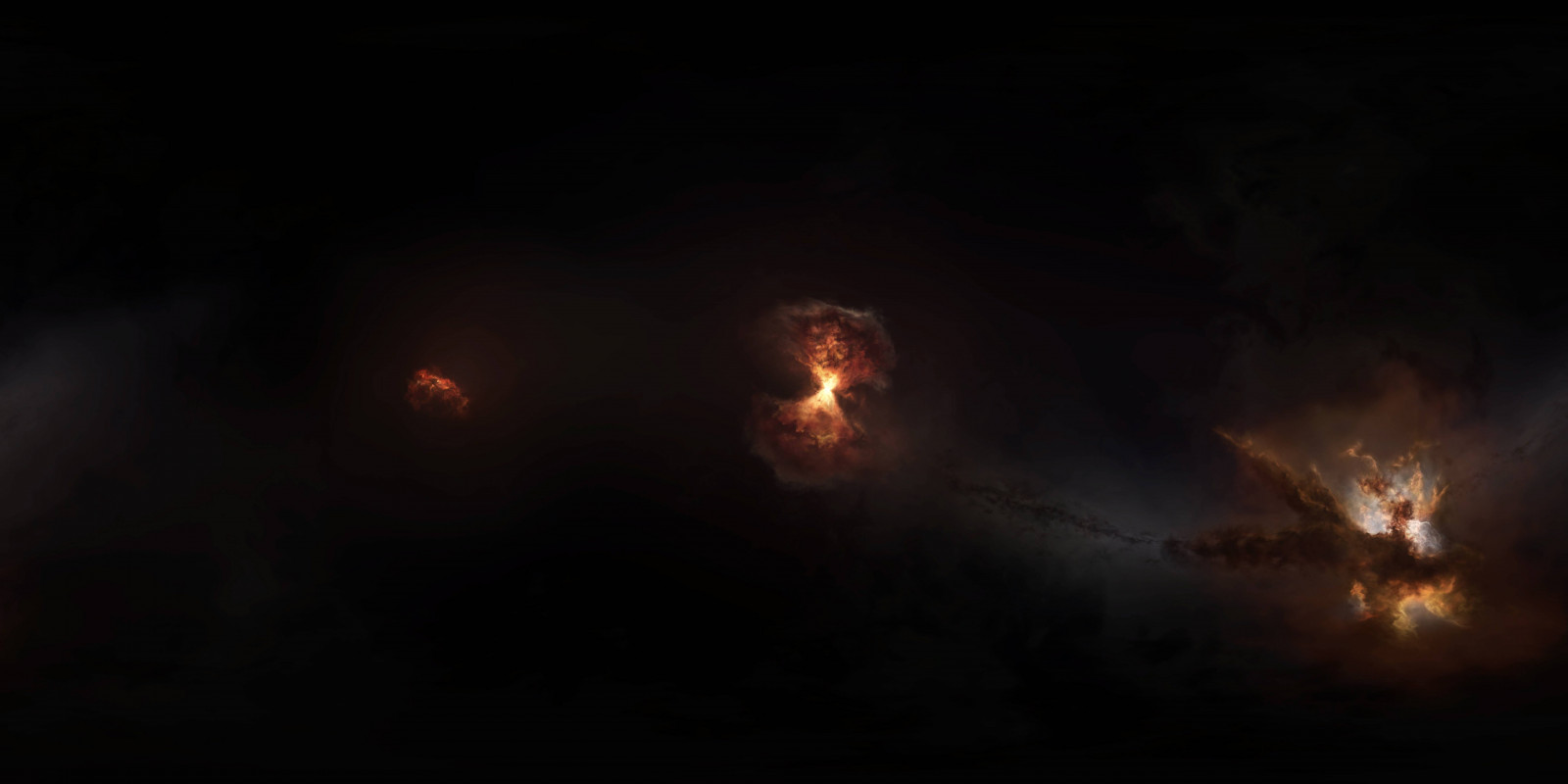 videohry, noc, prostor, oheň, exploze, EVE Online, tma, Snímek obrazovky, geologický fenomén