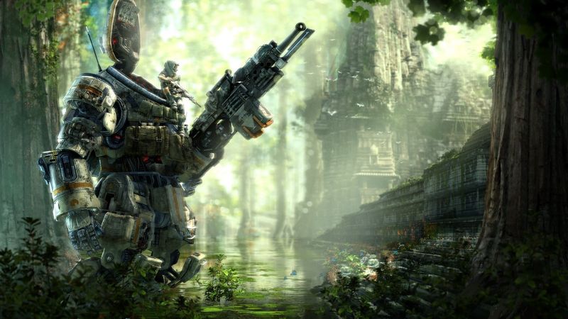 soldier, Titanfall, jungle, games, screenshot, pc game soldier, Titanfall, jungle, games, screenshot, pc game