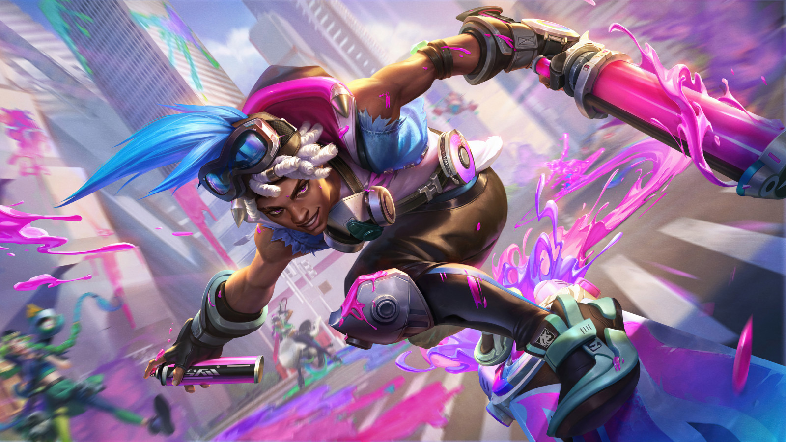 Wallpaper Chromacrash League of Legends, Ekko League of Legends