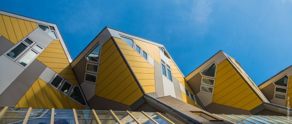 Rotterdam,blue,Dutch,yellow,architecture,jaune