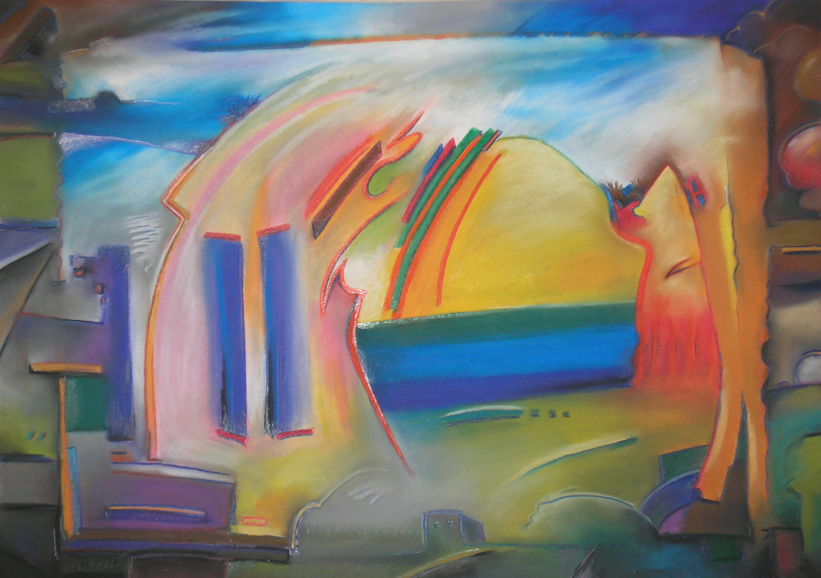 disegno, la pittura, illustrazione, astratto, graffiti, murale, ARTE, colore, colore, surrealismo, follia, arte Moderna, colori acrilici