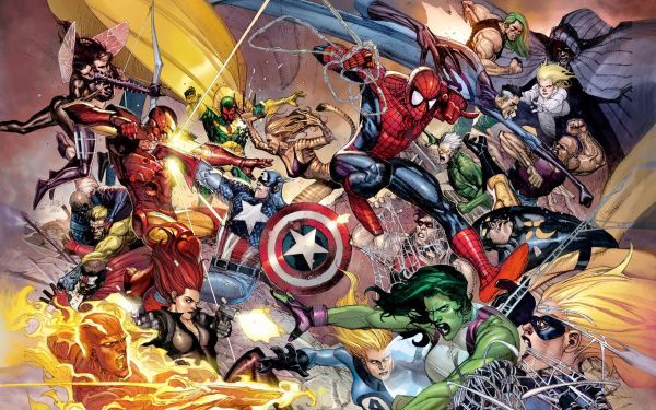 superhero,Marvel Comics,Iron Man,Captain America,anime,Ms Marvel