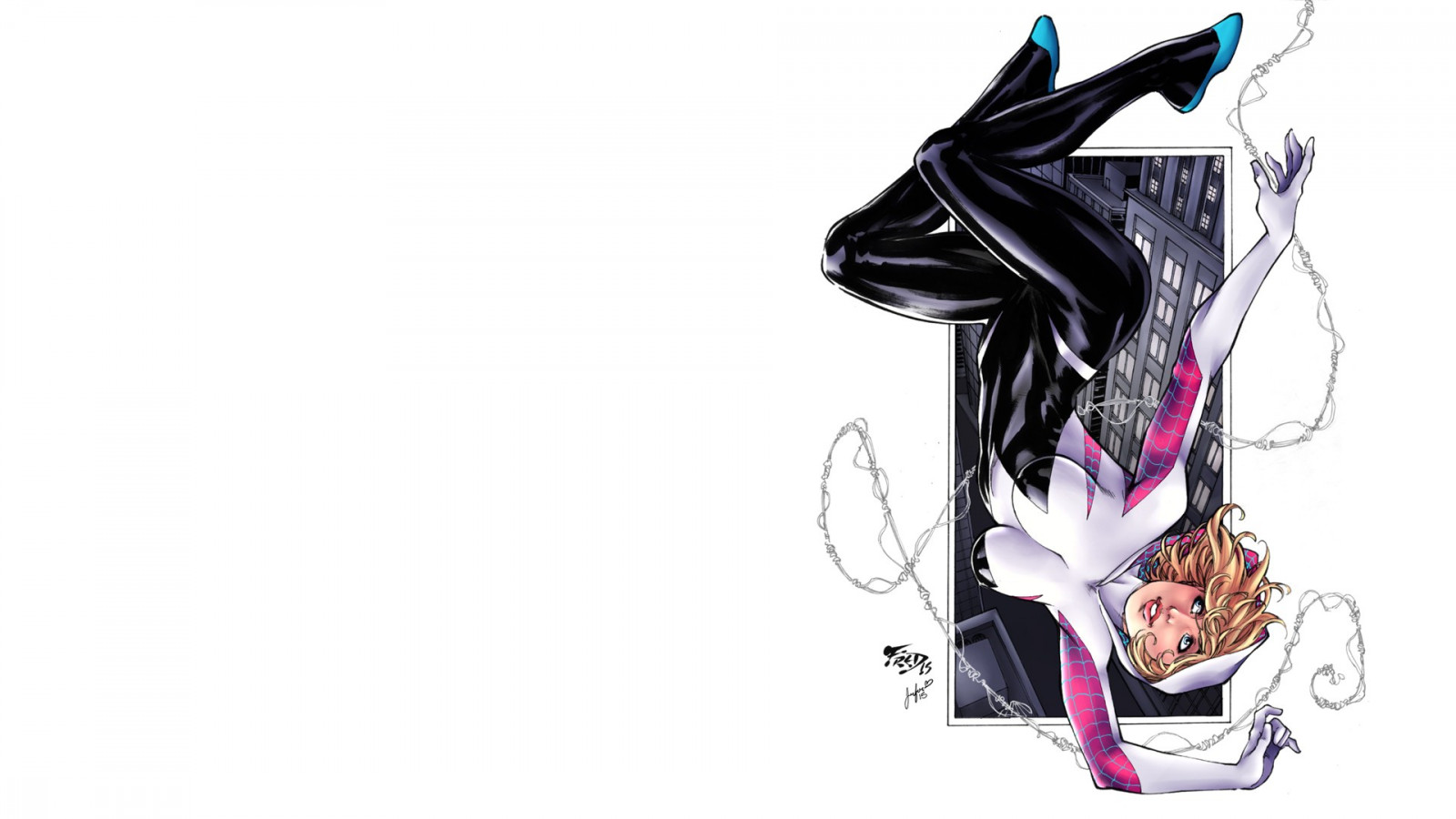 ภาพวาด, ภาพประกอบ, อะนิเมะ, การ์ตูน, Marvel Comics, หนังสือการ์ตูน, Spider Gwen, แขน, ร่าง