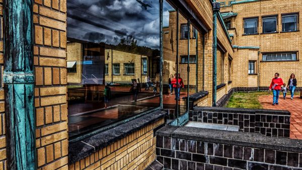 city, street, cityscape, architecture, contrast, window