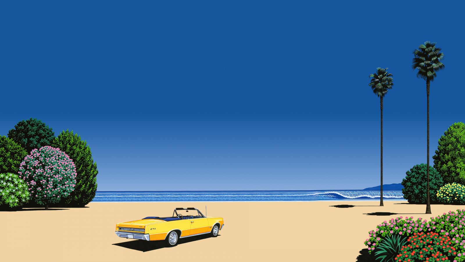 Affiche TROPICAL MODERN Par Hiroshi Nagai - Édition Limitée Signée - Japon - 28x20 In