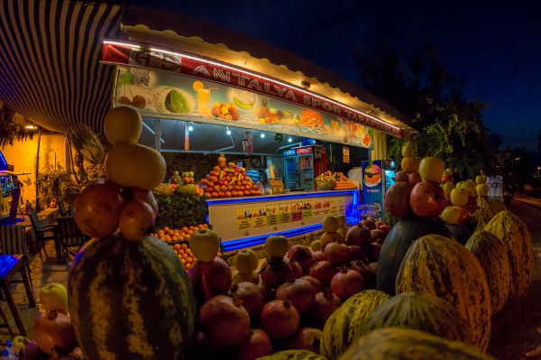 fruit, fruits, bar, night, Turkey, nacht