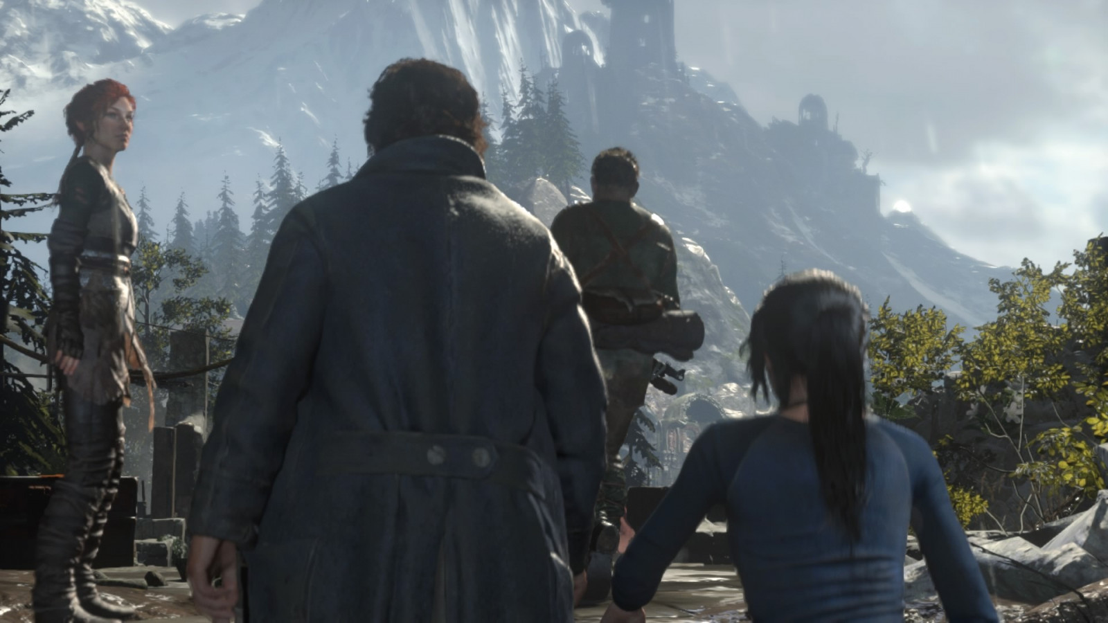 tempel, mennesker, PlayStation 4, Lara Croft, Tomb Raider, skærmbillede