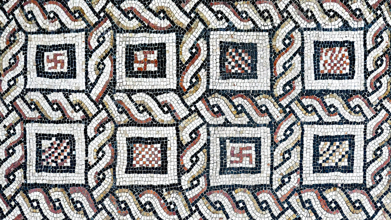 Wallpaper Rome, mosaic, classic art, art installation 4000x2250 Pc7
