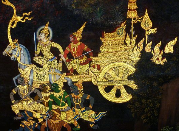 ramayana,Hinduism,religious,Hindu Mural,Ramakien Mural