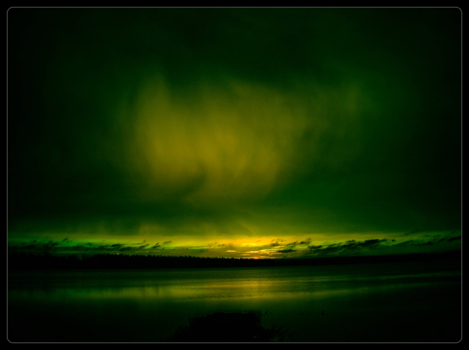 Skov, nat, vand, natur, himmel, træ, aften, magi, atmosfære, Sverige, Aurora, KUNST, mystisk, træ, kreativ, mystiker, theunforgettablepictures, mywinners, platinumphoto, Oberberg, vanagram, fænomen, mysticalevening