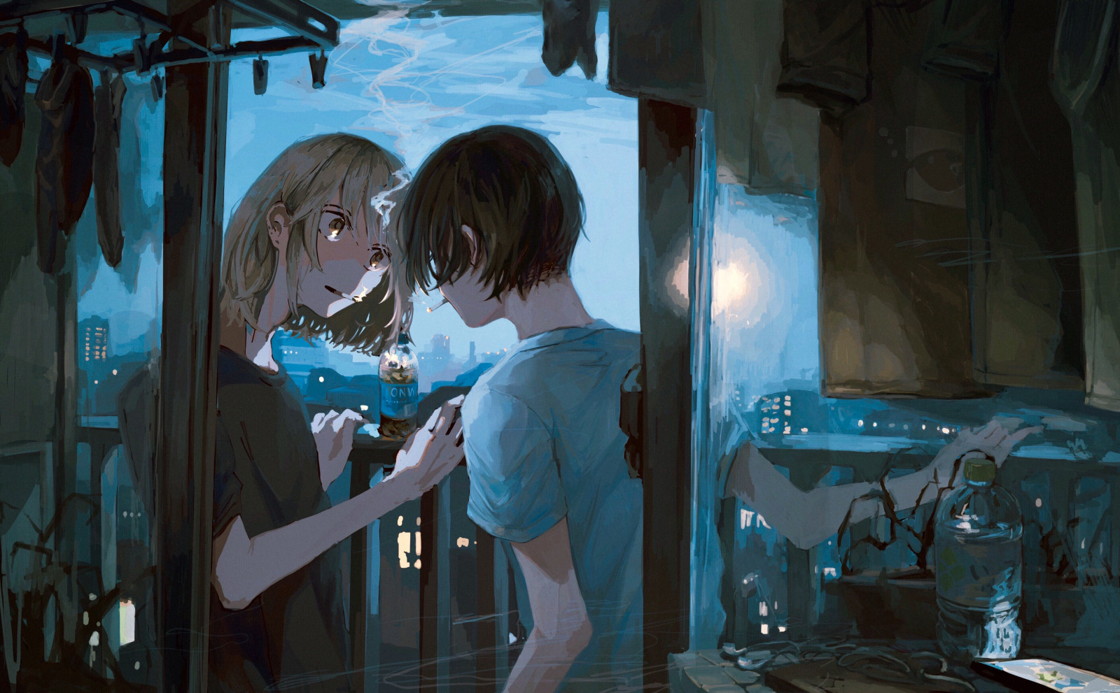 blankyt, flash photography, kreslená pohádka, černé vlasy, cg artwork, UMĚNÍ, zábava, hime cut, tma, ofina, událost, petrolejově modrá, hudební dějiště, zábava, fiktivní postava, pokoj, místnost, anime, hudba, animace, grafika, visual arts, ilustrace, múzických umění, beletrie, sklenka, noc, fáze, půlnoc