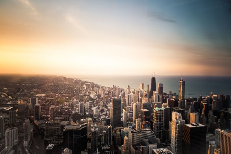 sunset, city, cityscape, night, building, sea sunset, city, cityscape, night, building, sea
