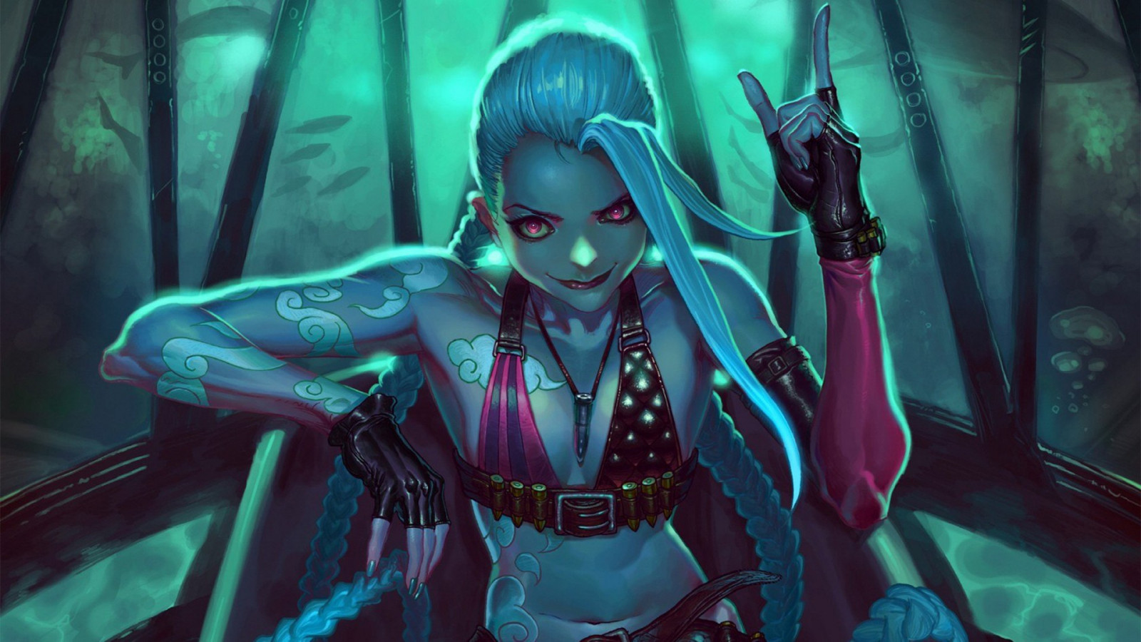 videogiochi, Fantasy Girl, anime, League of Legends, Jinx League of Legends, immagine dello schermo, sfondo del computer, personaggio fittizio, fumetto