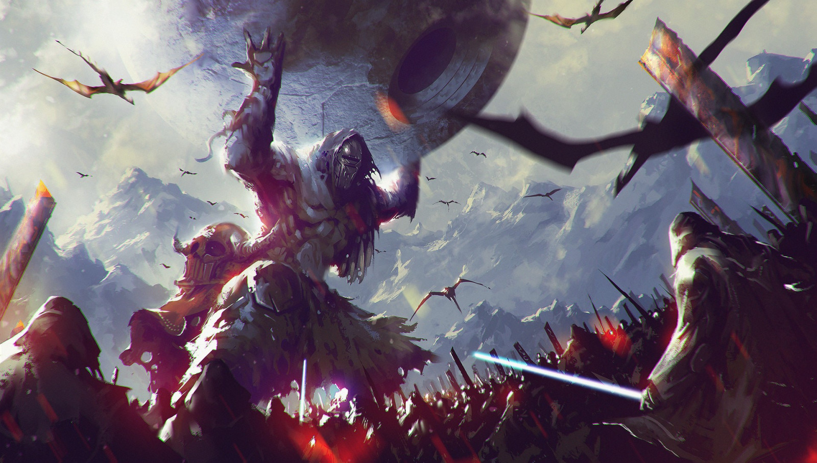 malování, ilustrace, digitální umění, anime, umělecká díla, Koncepce umění, mytologie, květ, Snímek obrazovky, počítač tapeta, fiktivní postava