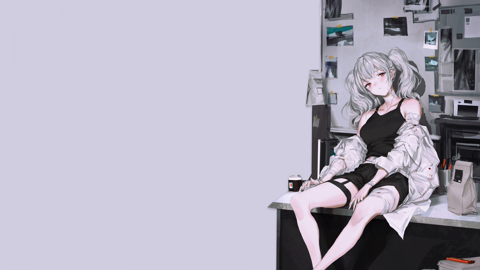 Anime girls, Orijinal karakterler, Minimalizm