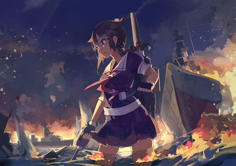 1400x990 px,anime,Kantai Collection