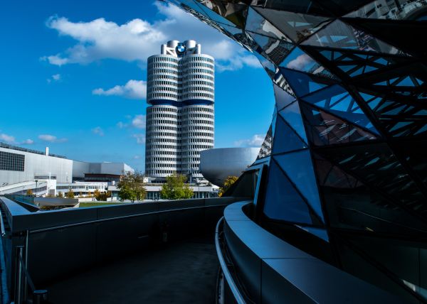 architecture,building,BMW,skyscraper,blue,tower