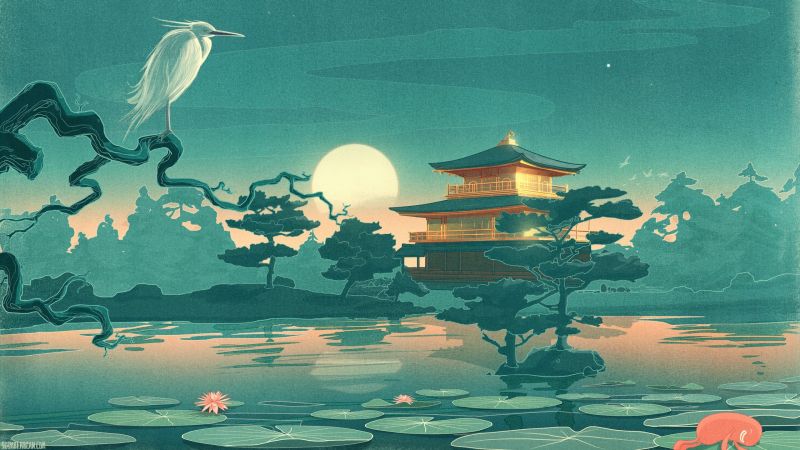 illustration, artwork, underwater, painting, reflection, ART illustration, artwork, underwater, painting, reflection, ART