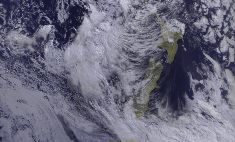 prostor, sníh, Země, Nový Zéland, satelitní snímky, Meteor M N2 prostor, sníh, Země, Nový Zéland, satelitní snímky, Meteor M N2