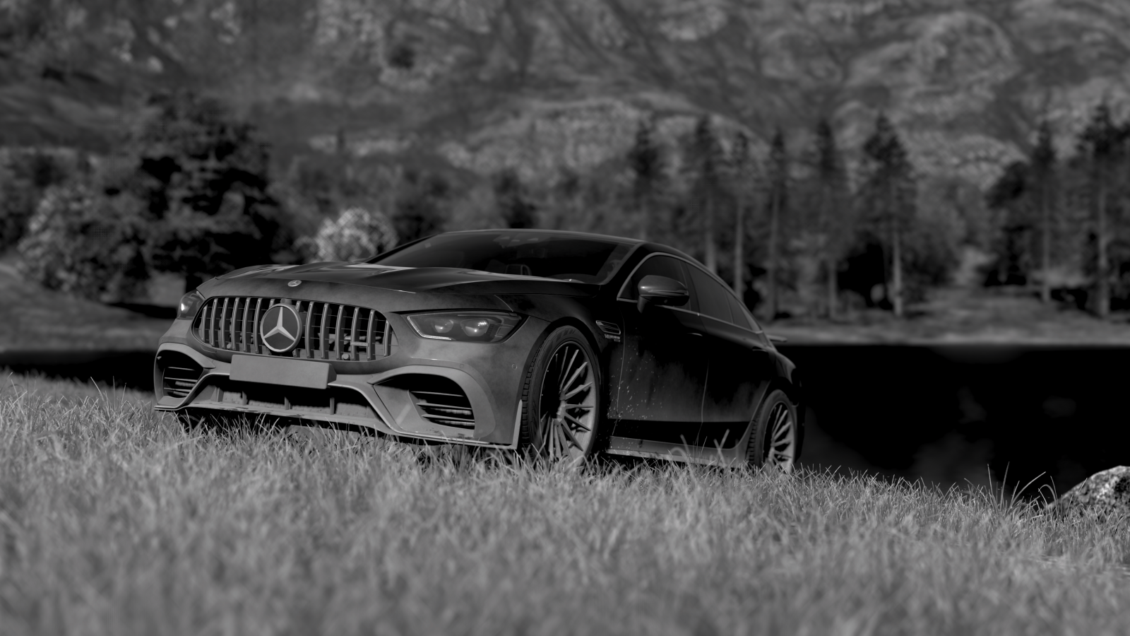 Forza Horizon 4, mercedes amg gt 63s, maisema, playgroundgames