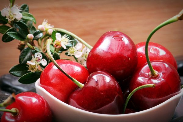 cherries,berries,flowers