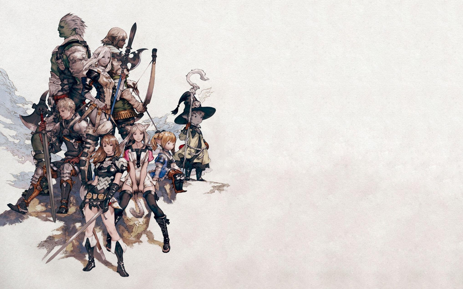2034x1270 px, akčné, ART, umelecké diela, bitka, boj, fantázie, bojovanie, finálny, perfektný, RPG, bojovník