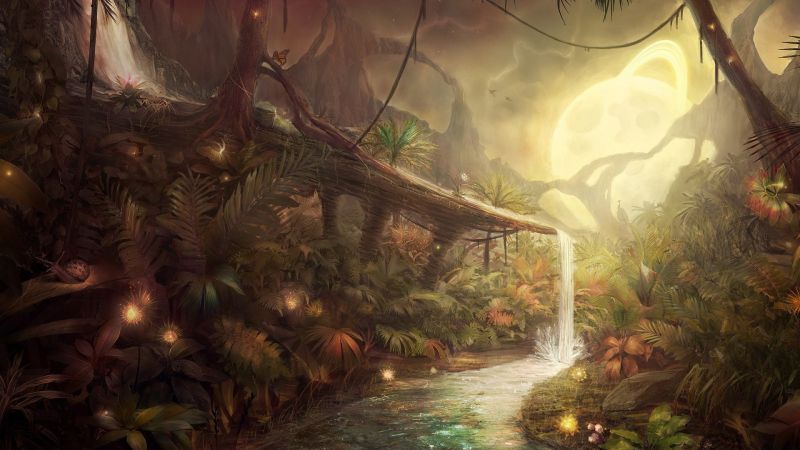 foresta, Fantasy art, giungla, mitologia, immagine dello schermo, 1920x1080 px foresta, Fantasy art, giungla, mitologia, immagine dello schermo, 1920x1080 px