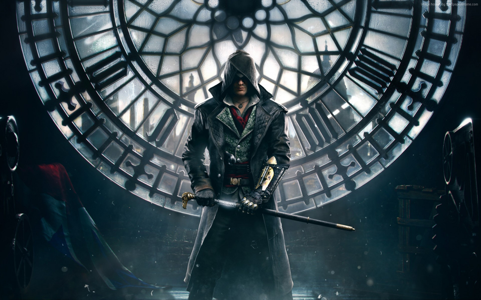 fotografování, symetrie, Assassin Creed, Assassin Creed Syndicate, představení, fáze, tma
